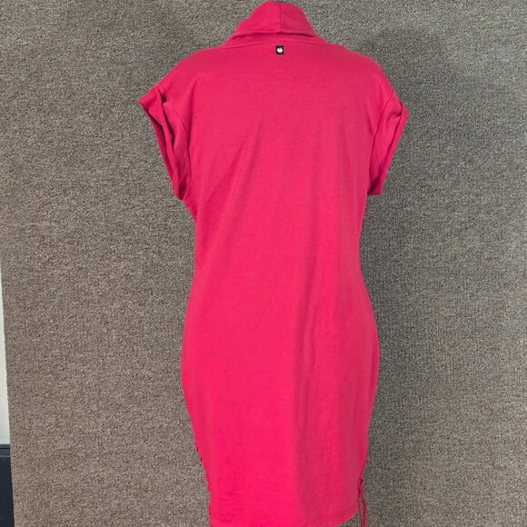 Apple Bottoms Vintage Y2K Cowl Neck Dress Red Sz 1XL PreOwned FLAW - Picture 3 of 7